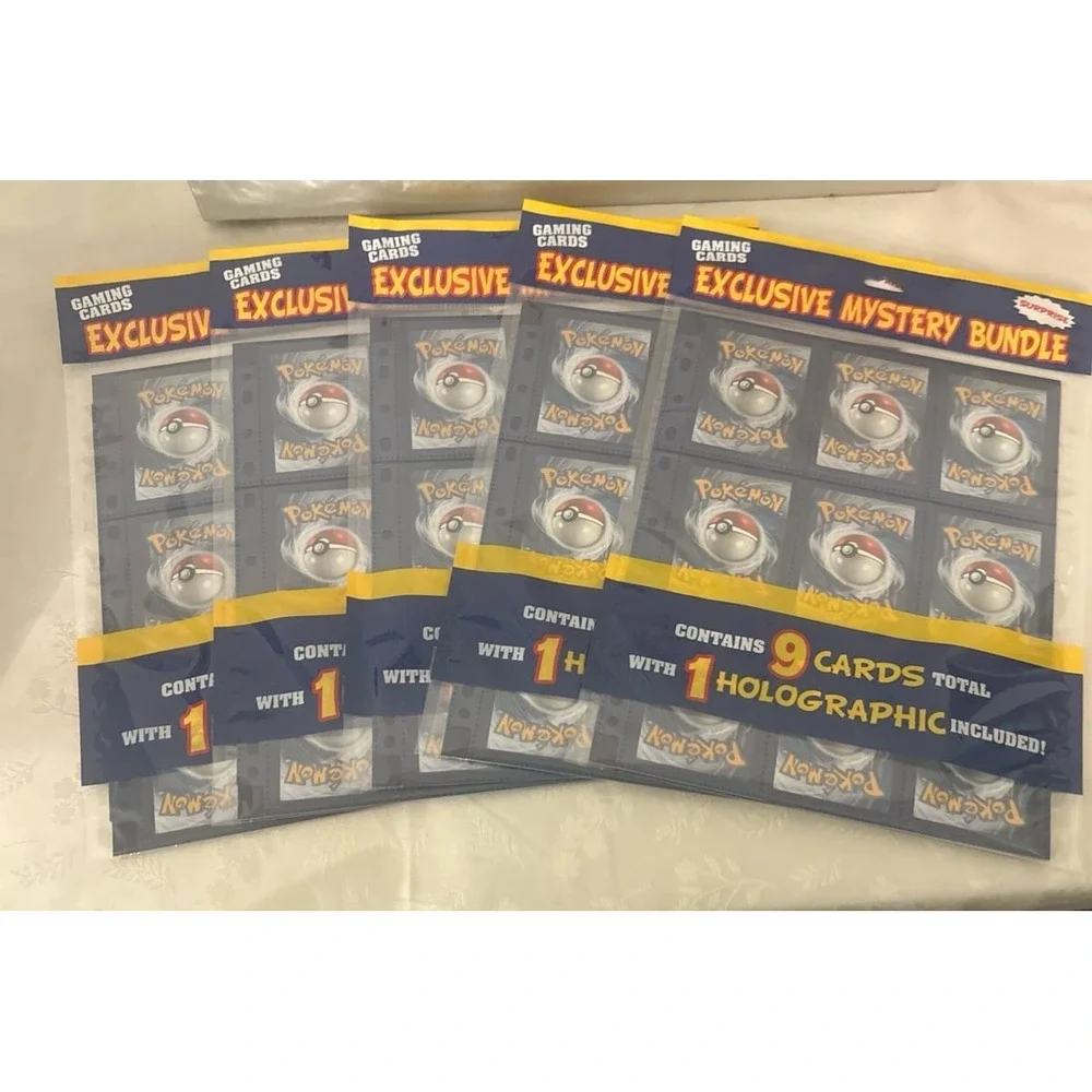 Pokemon Exclusive Mystery Bundle Trading Cards 5 sets